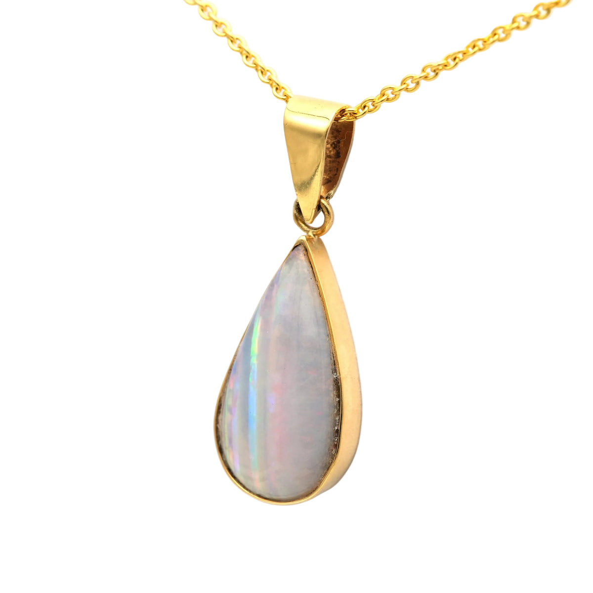 Yellow Gold and Opal Pendant