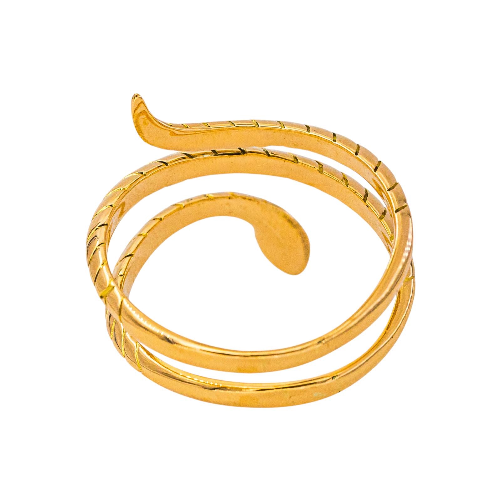 Yellow Gold Snake Ring