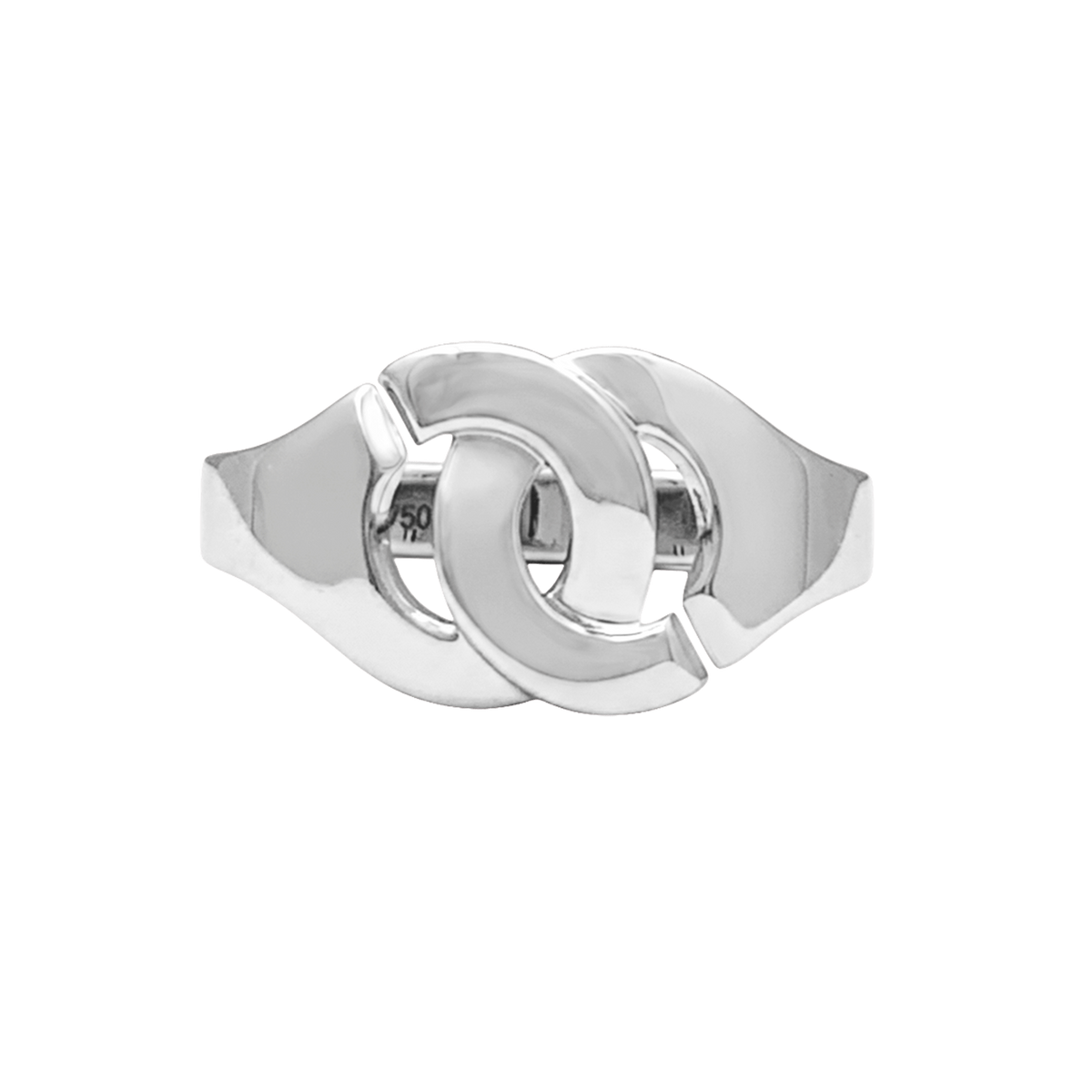 DINH VAN "R10 Handcuffs" Ring in White Gold