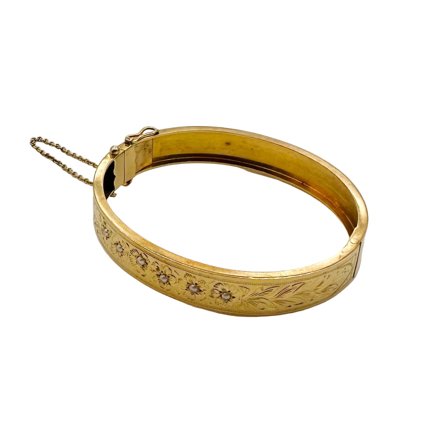 Bracelet Necklace in rose gold and pearls