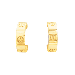Earrings Cartier, "Love", classic model yellow gold.