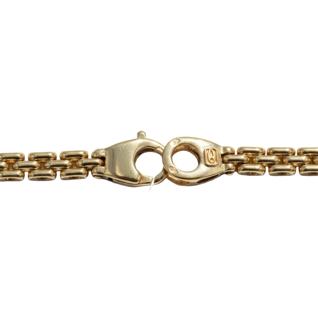 Necklace Vintage in yellow gold, sapphire and diamonds