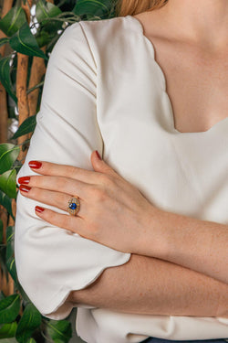 Yellow Gold Sapphire Ring