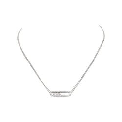 Messika Collier Move Or blanc Diamant