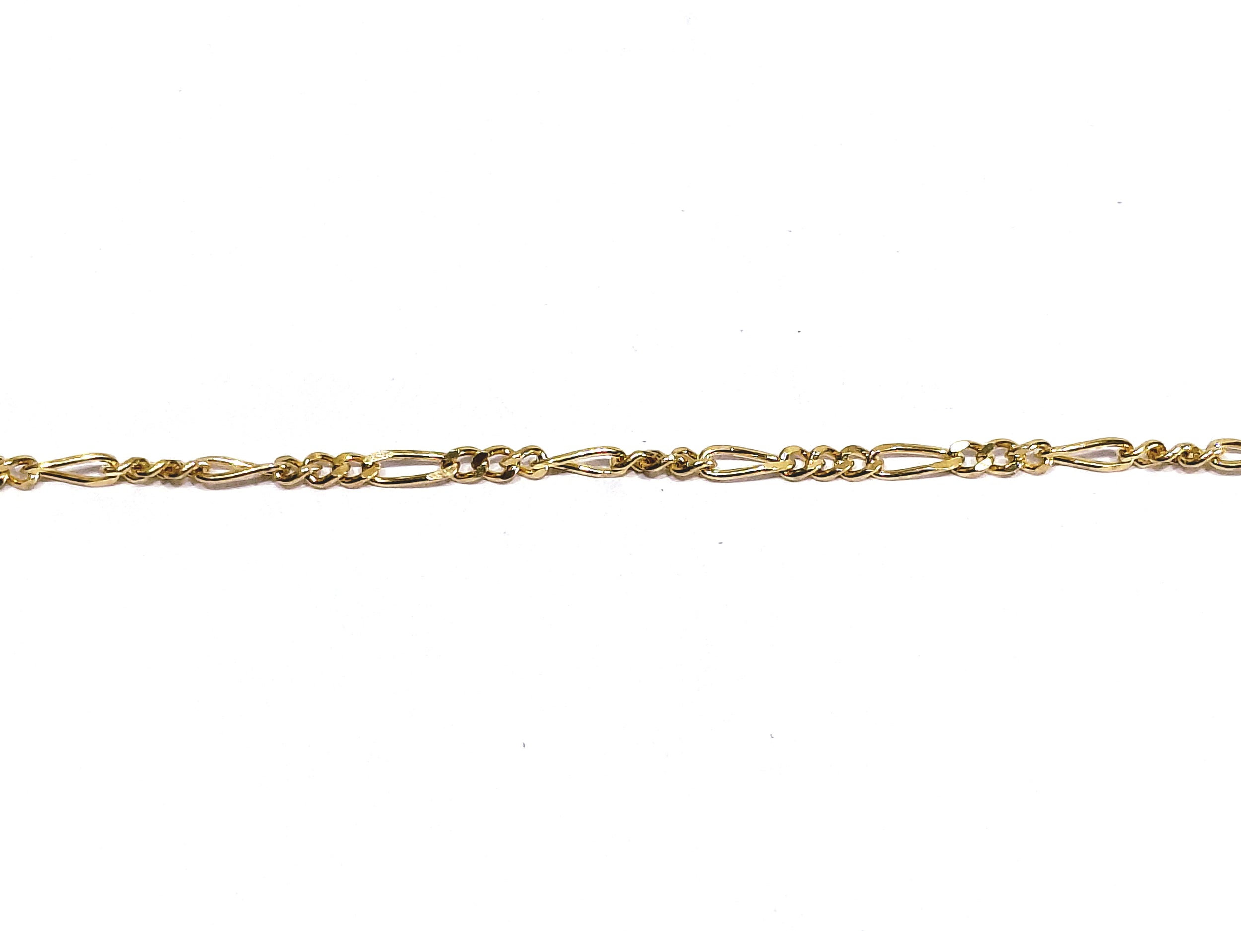 Rose gold Figaro chain