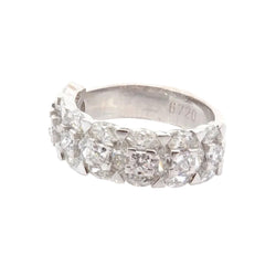 White Gold and Diamond Wedding Band