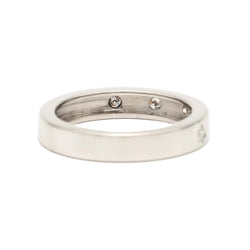 White Gold and Diamond Wedding Band
