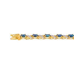 Yellow gold Sapphire Bracelet