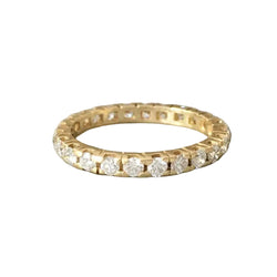 Yellow Gold and Diamond Wedding Band