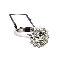 Bague Entourage en or blanc et diamants