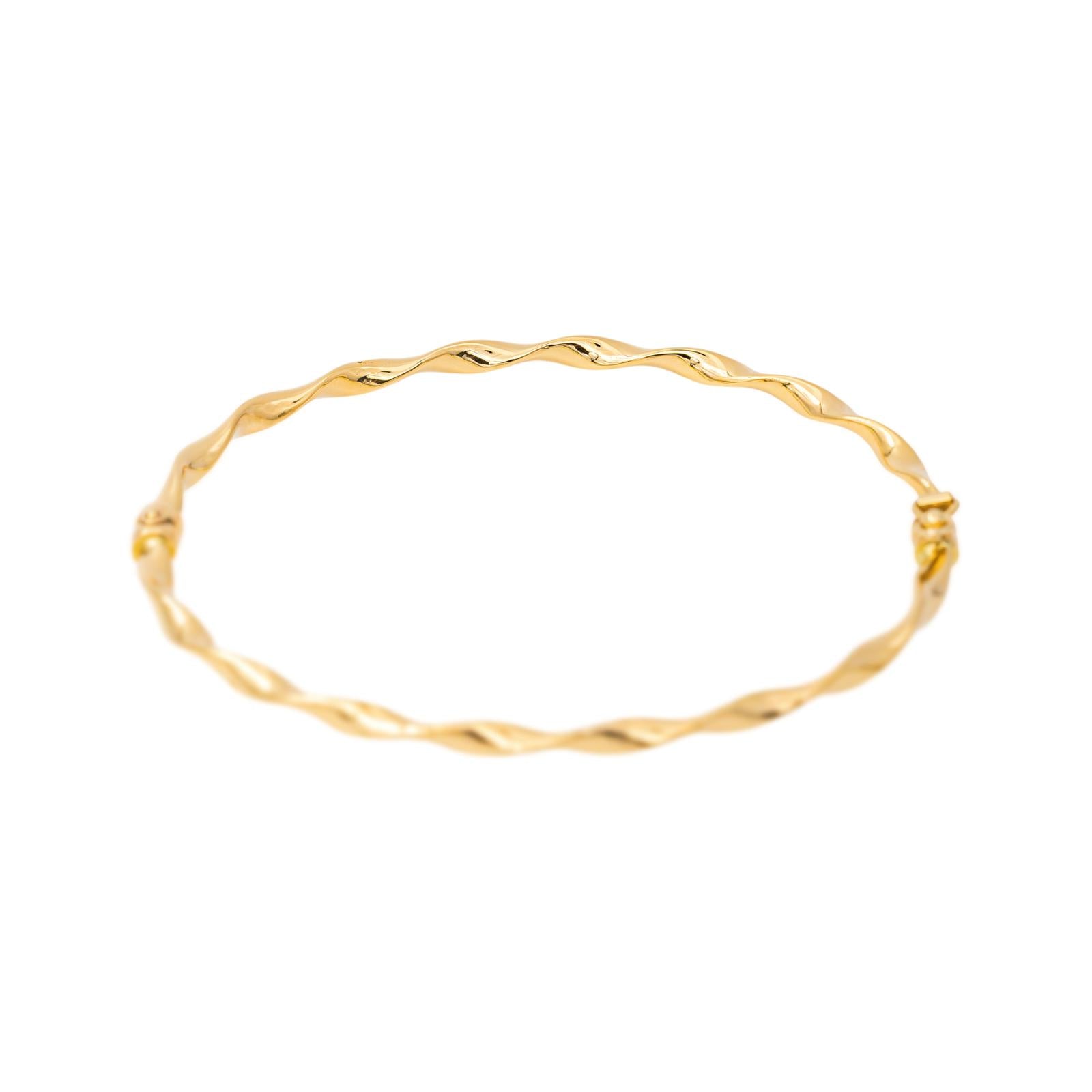Yellow Gold Bangle Bracelet