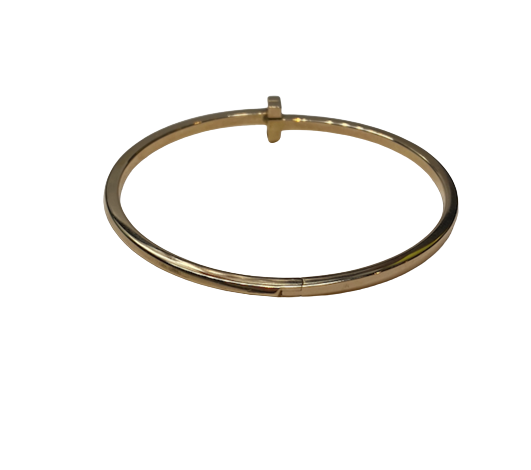 TIFFANY & CO "Tiffany T" Bangle Watch in Rose Gold