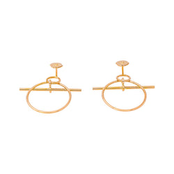 Hermès Loop Earrings in Rose gold