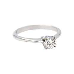 White Gold Solitaire Diamond Ring