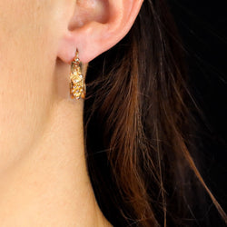 Boucles d'oreilles Dormeuses en or rose