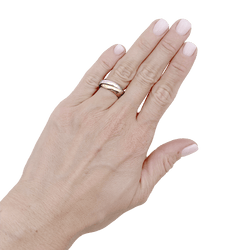 Ring Cartier, "Trinity" model, three-tone gold.
