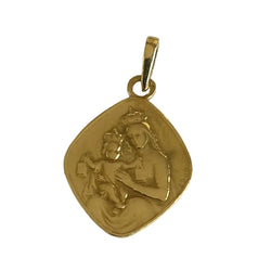 Yellow gold Scapular Medal