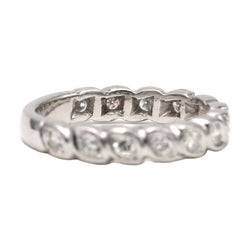 White Gold and Diamond Wedding Band
