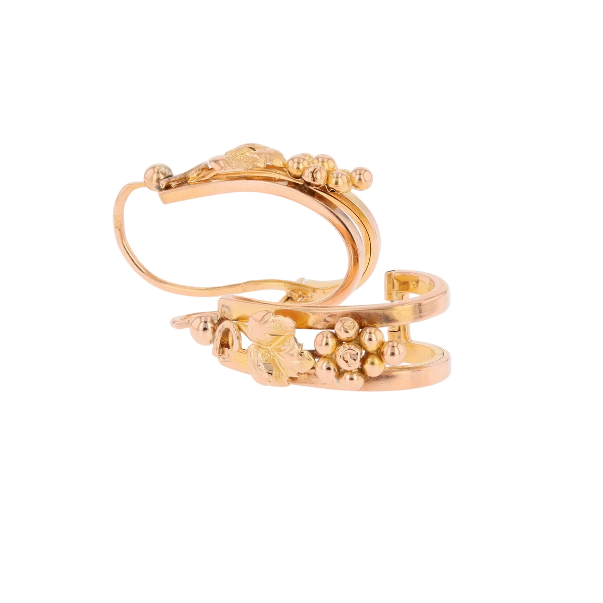Boucles d'oreilles Dormeuses en or rose