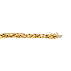 Yellow Gold Palm Leaf Link Necklace