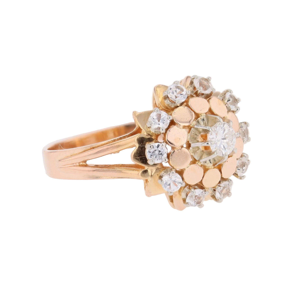 Marguerite Ring in Rose Gold and Sapphires