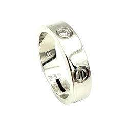 CARTIER "Love" Wedding band ring in white gold and diamonds