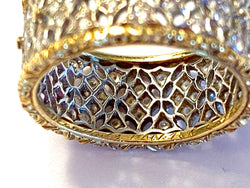 BUCCELLATI ring from the Eternelle Vietri collection, in yellow gold and white gold, set with diamonds