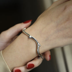 DIOR "Rosewood" Bangle in White Gold