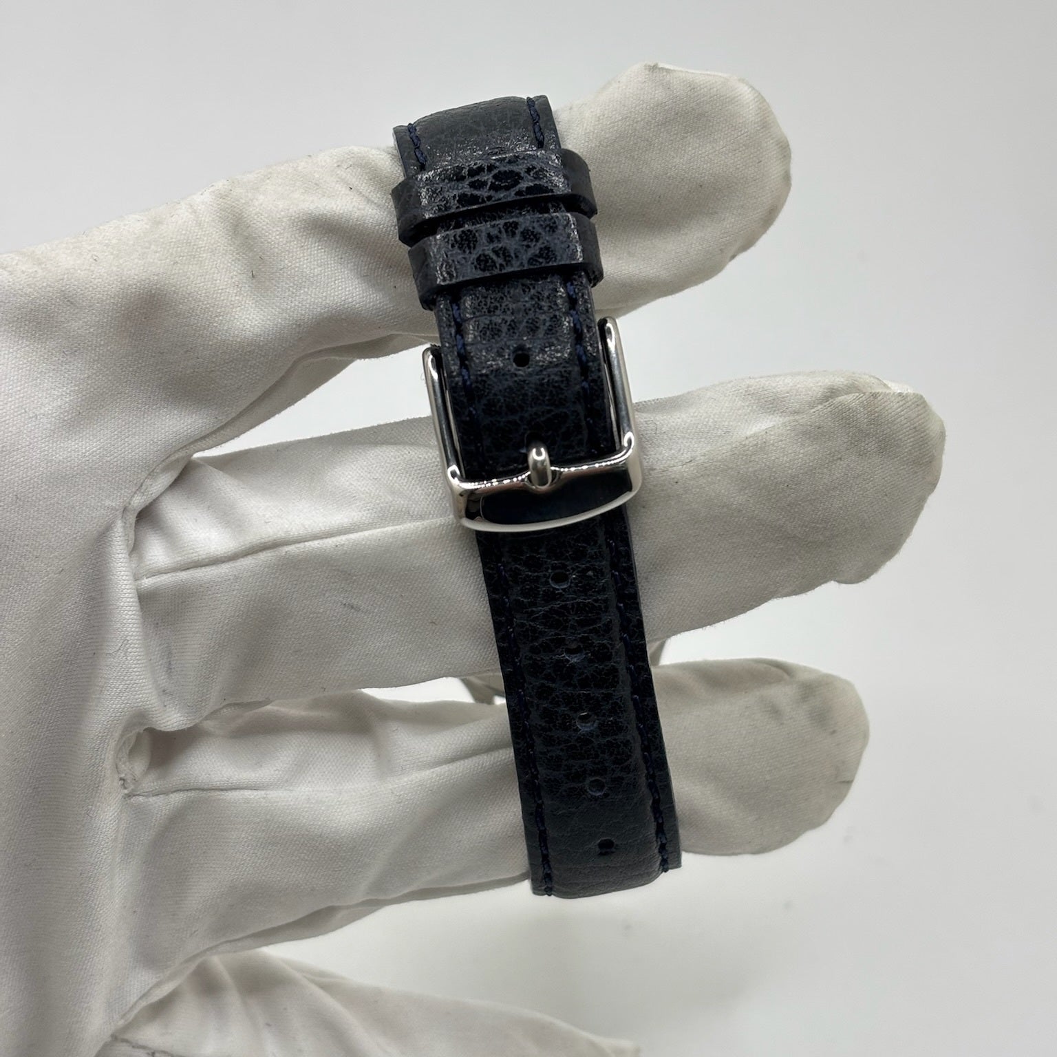 JAEGER-LECOULTRE Watch in Steel and Leather