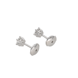 White Gold and Diamond Stud Earrings