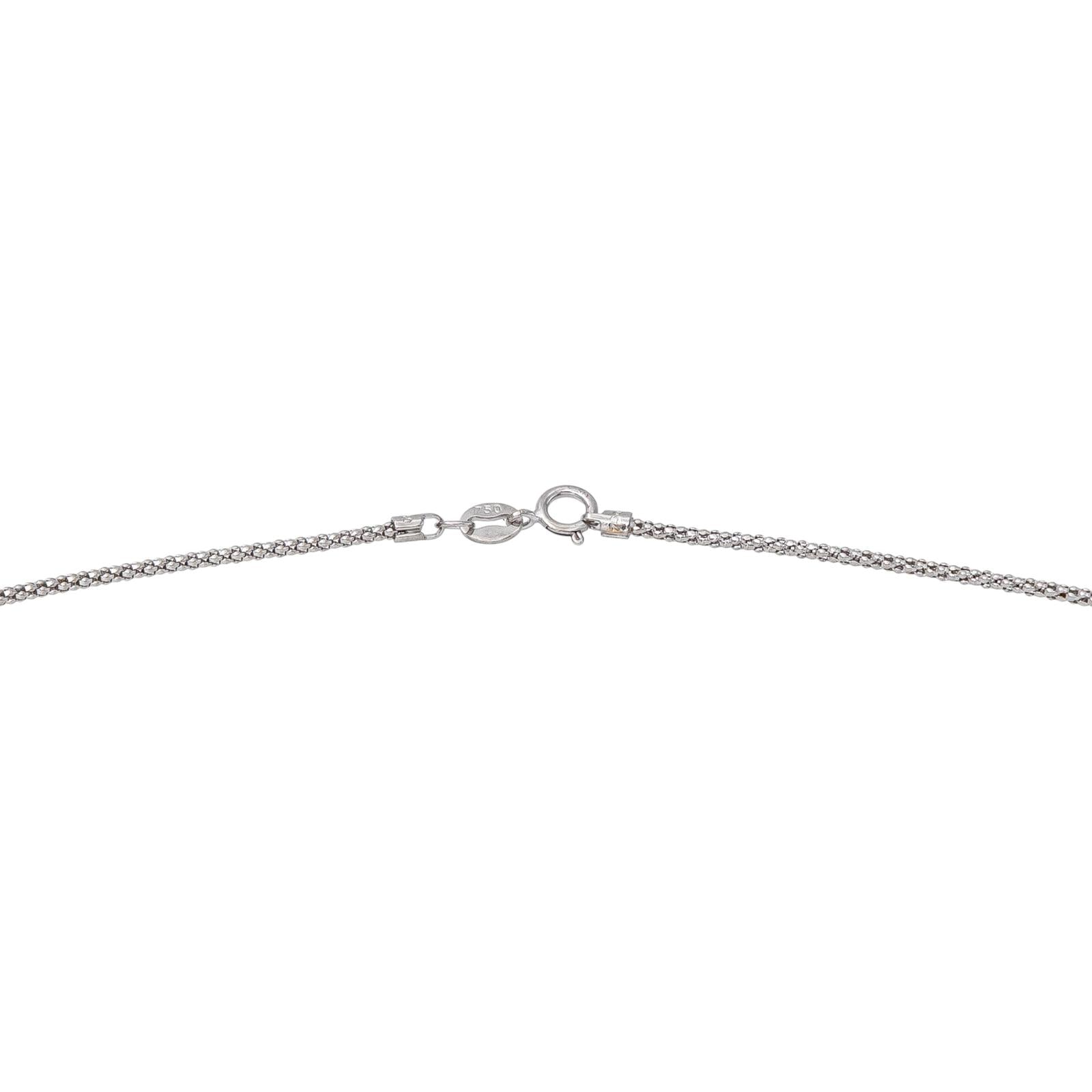 White gold necklace