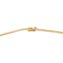 Yellow Gold Omega Link Necklace