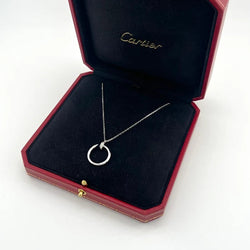 CARTIER "Just un Clou" Pendant Necklace in white gold and diamonds