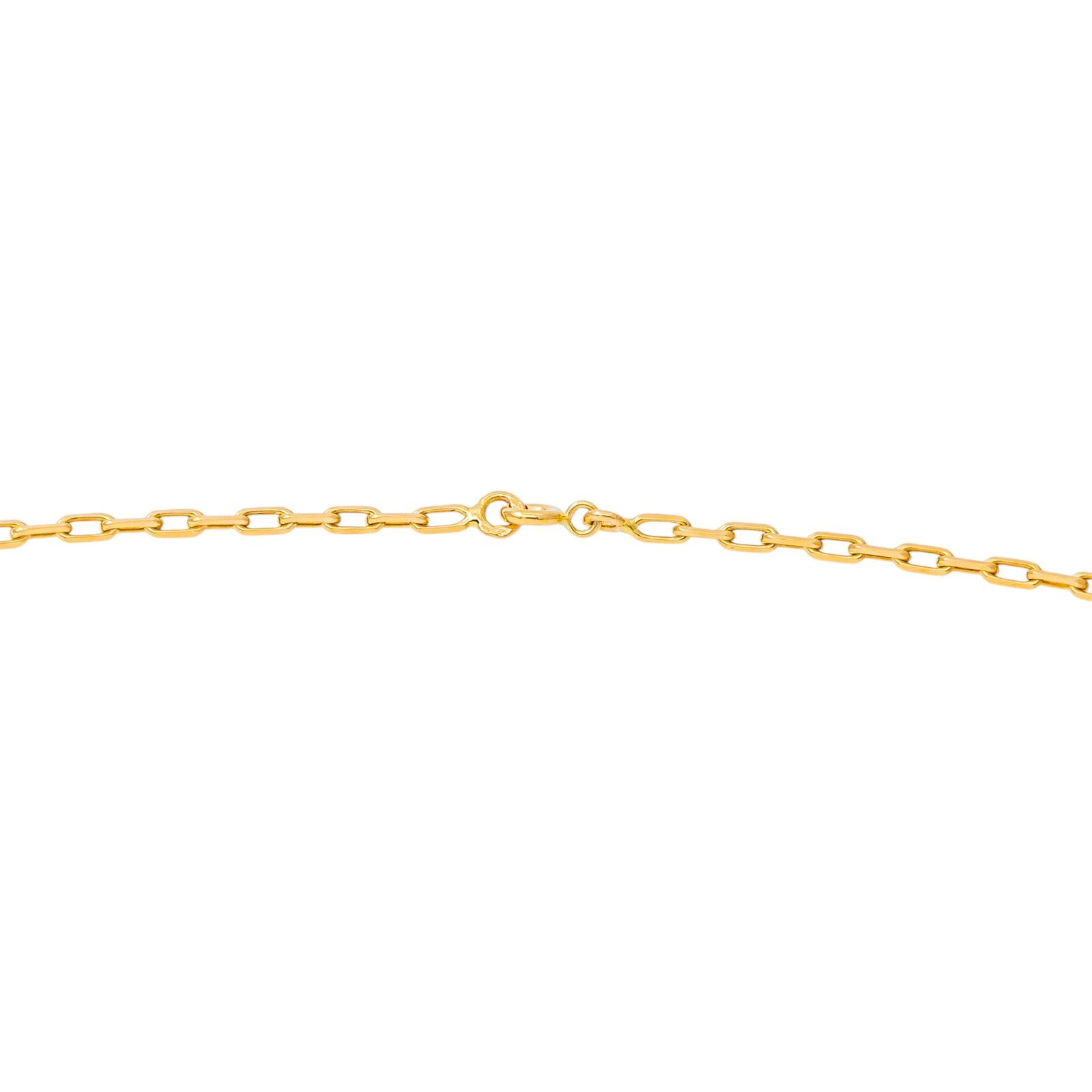 Yellow Gold Forçat Link Necklace