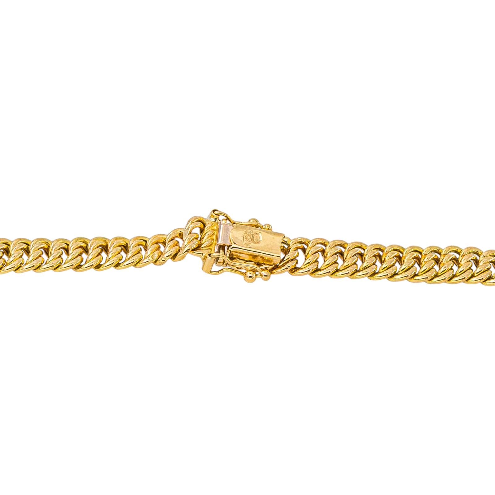 Yellow Gold American Link Necklace