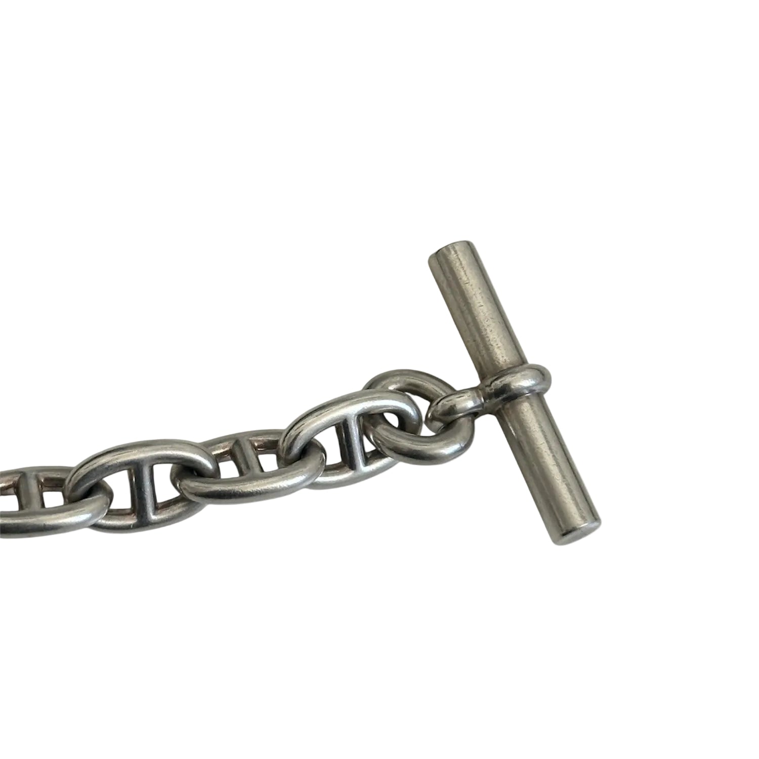 HERMÈS "Chaîne d'ancre" PM Silver Link Bracelet