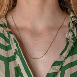 Yellow Gold Forçat Link Necklace