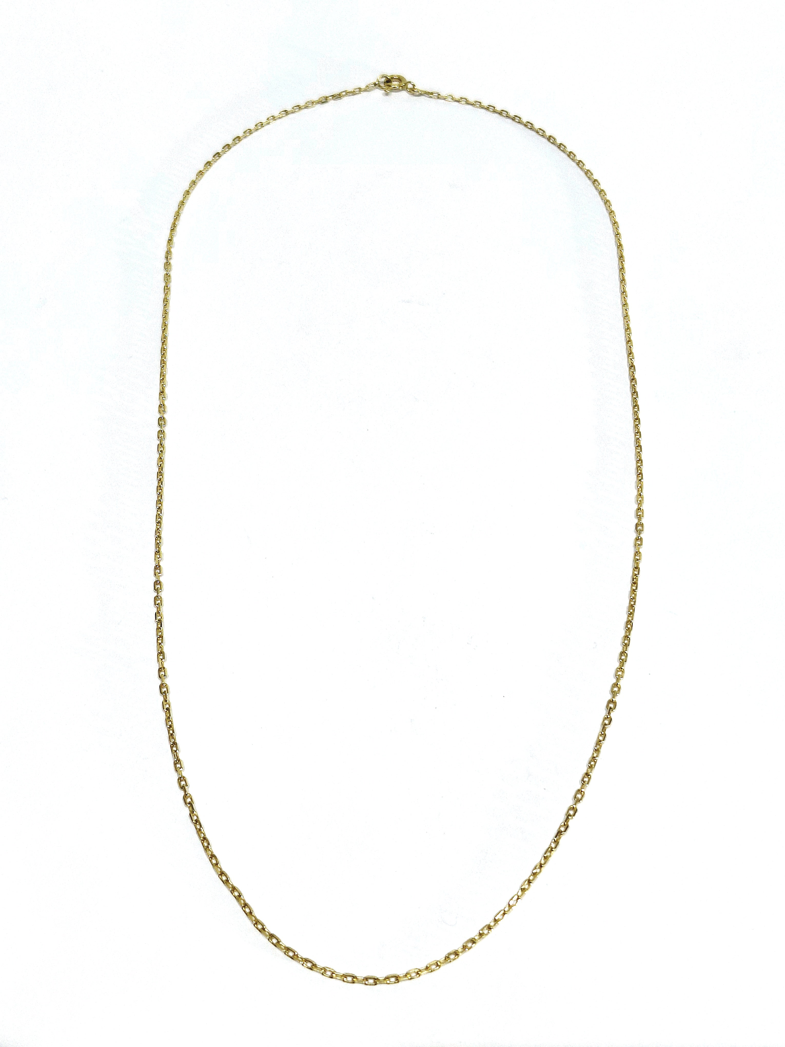 Yellow gold Forçat-link chain