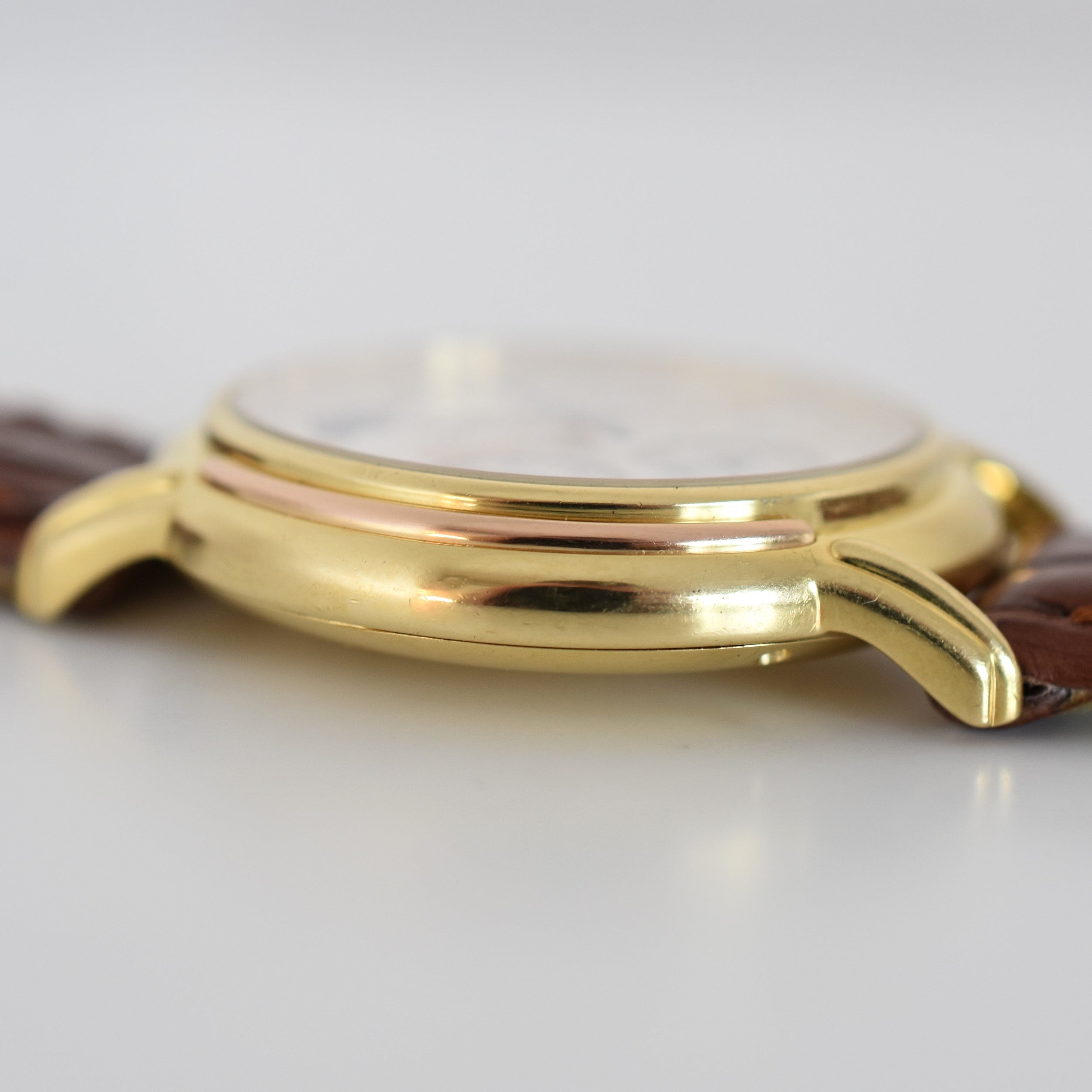 JAEGER-LECOULTRE "Odysseus" Watch in Yellow gold, Rose gold and leather