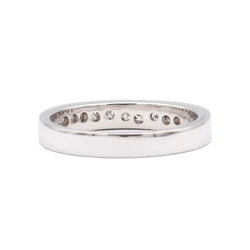 White Gold and Diamond Wedding Band