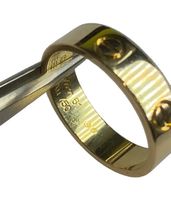 CARTIER "Love" Yellow Gold Bangle Ring