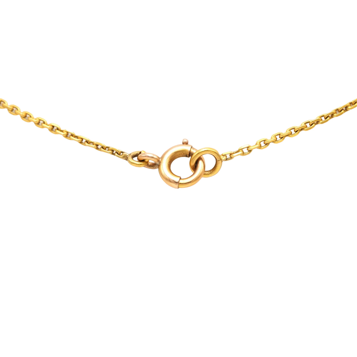 Yellow Gold Necklace with Watch, Ruby, and Diamonds