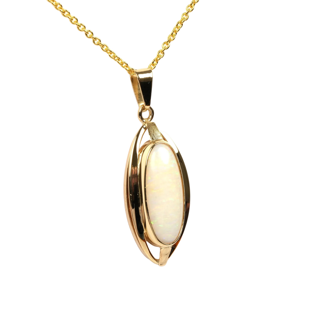 Yellow Gold and Opal Pendant