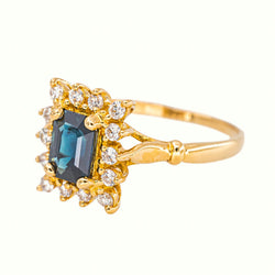 Yellow Gold Sapphire Ring