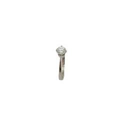 White Gold Solitaire Ring with Diamond