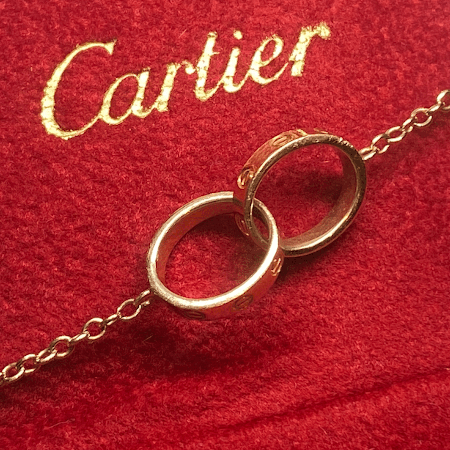 CARTIER "Baby Love" Link Bracelet in Rose gold