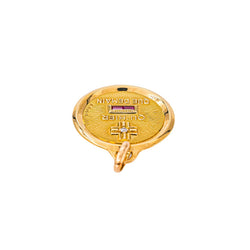Augis "Medal of Love" Pendant, Yellow gold with Ruby
