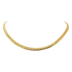 Yellow Gold Curb Chain Necklace