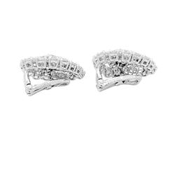 BOUCHERON Clip-On Earrings in white gold, Platinum, and Diamonds
