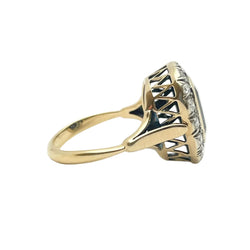 "Entourage" Ring in Yellow Gold, Sapphire, and Diamonds
